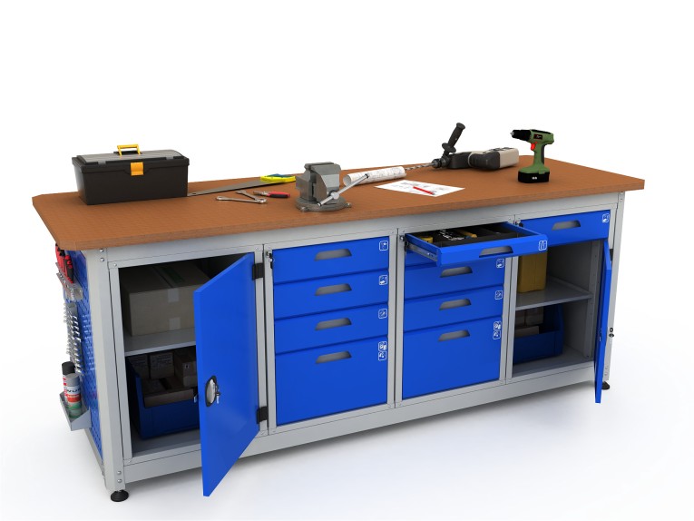 Верстак четырехтумбовый COMBAT 41452.2340 купить в Краснодаре Верстак четырехтумбовый COMBAT 41452.2340 купить в Краснодаре