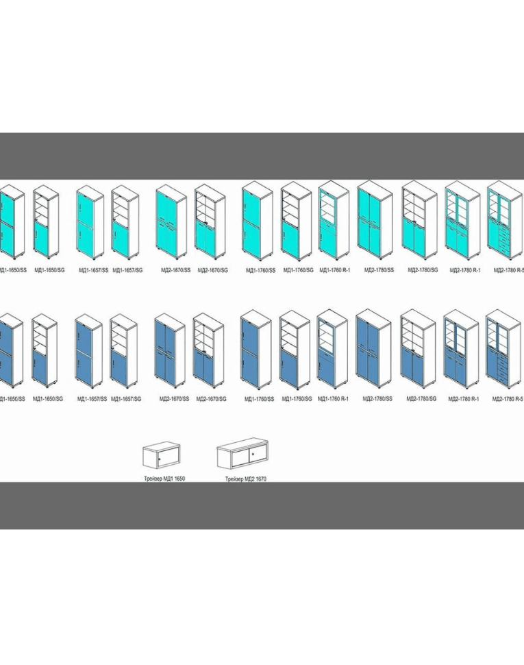 Медицинский шкаф HILFE МД 1 1650/SS купить в Краснодаре