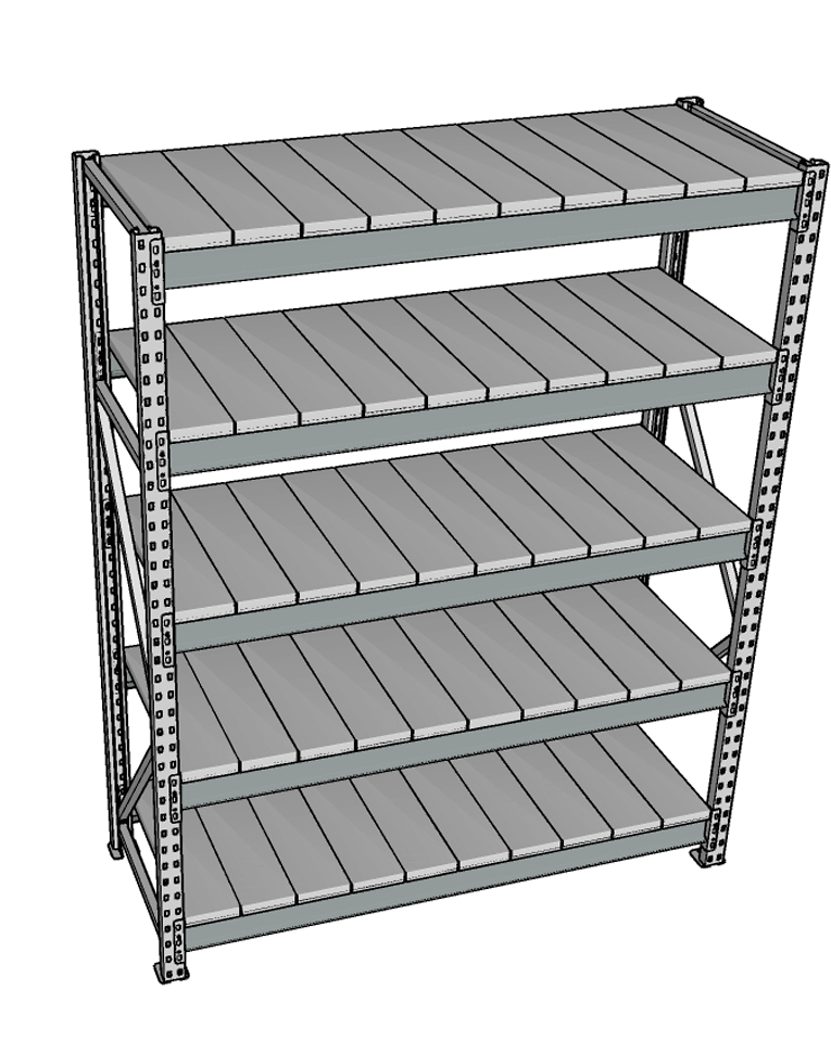 Стеллаж грузовой СГР 3000x1500x600 5 полок (металл) купить в Краснодаре Стеллаж грузовой СГР 3000x1500x600 5 полок (металл) купить в Краснодаре