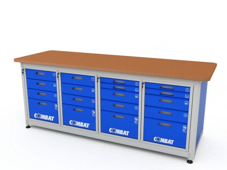 Верстак четырехтумбовый COMBAT 44455.2340 купить в Краснодаре Верстак четырехтумбовый COMBAT 44455.2340 купить в Краснодаре
