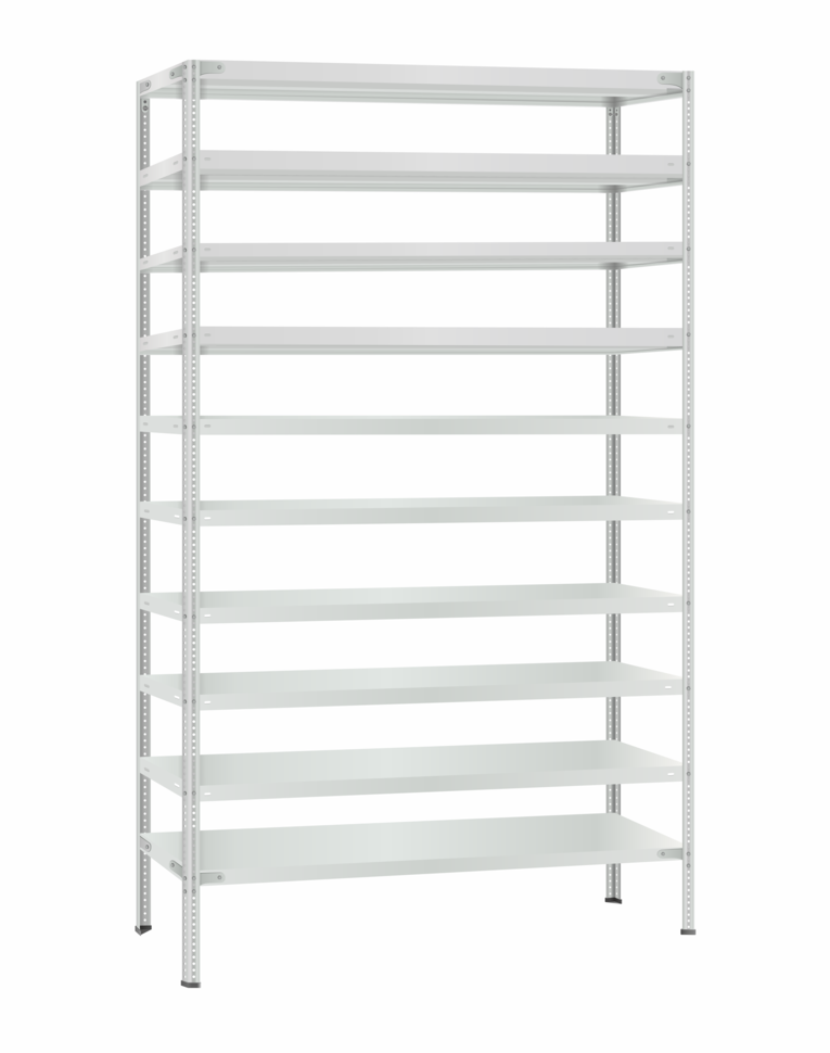 Стеллаж металлический Титан МС-500 3000х1200х400 10 полок купить в Краснодаре Стеллаж металлический Титан МС-500 3000х1200х400 10 полок купить в Краснодаре