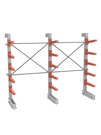СТ-062 Стеллаж односторонний 5 ярусов ДОП.