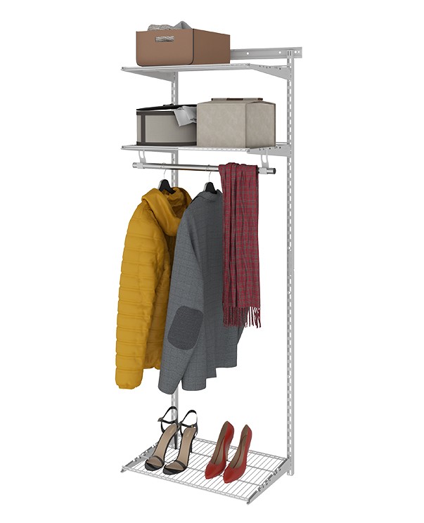 Гардеробная система Практик Home Basic G60 белая купить в Краснодаре Гардеробная система Практик Home Basic G60 белая купить в Краснодаре