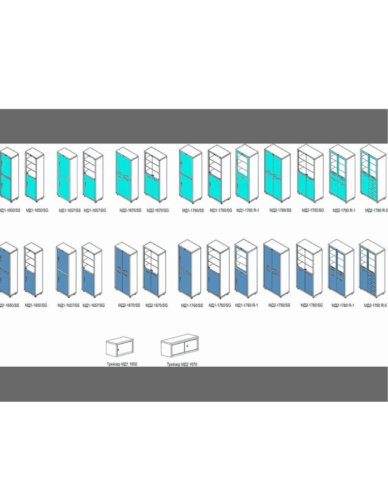Медицинский шкаф HILFE МД 2 1670/SS купить в Краснодаре