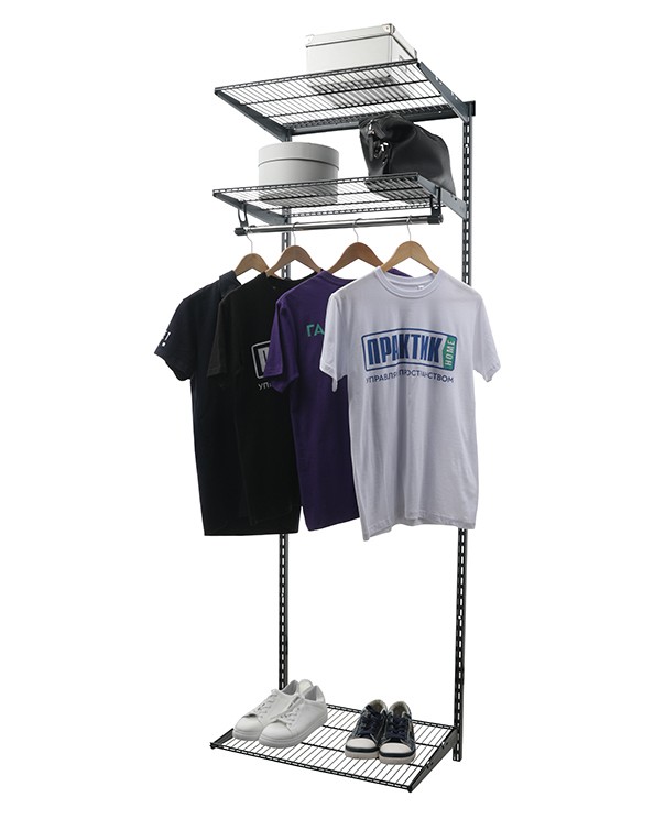 Гардеробная система Практик Home Basic G60 графит купить в Краснодаре Гардеробная система Практик Home Basic G60 графит купить в Краснодаре