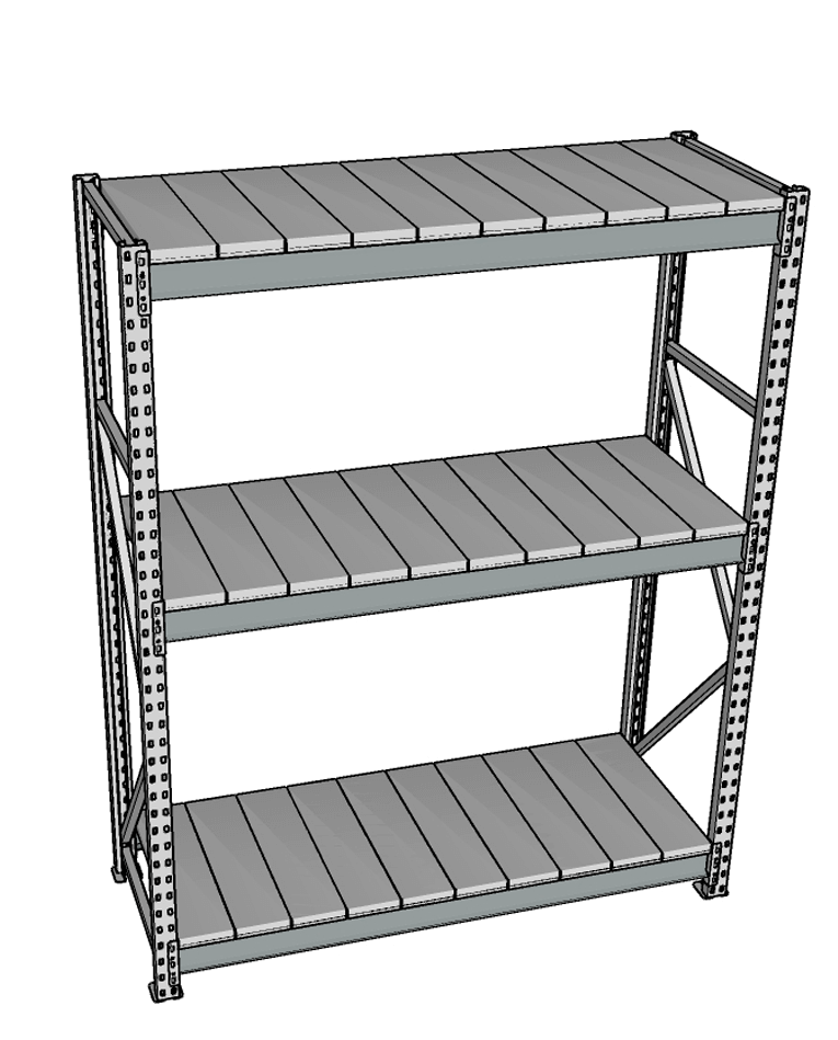 Стеллаж грузовой СГР 2000x2100x400 3 полки (металл) купить в Краснодаре Стеллаж грузовой СГР 2000x2100x400 3 полки (металл) купить в Краснодаре