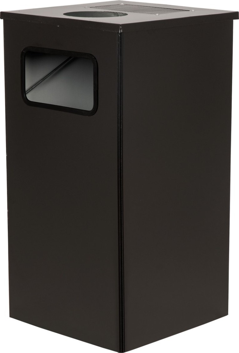 Урна 80 литров Квадро-11 черный купить в Краснодаре Урна 80 литров Квадро-11 черный купить в Краснодаре