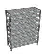 Стеллаж грузовой СГР 2500x2100x500 8 полок (металл)