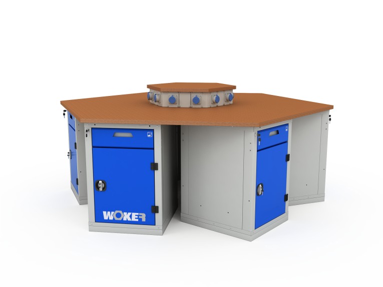 Верстак шеститумбовый WOKER PRO 6002.2500 купить в Краснодаре Верстак шеститумбовый WOKER PRO 6002.2500 купить в Краснодаре