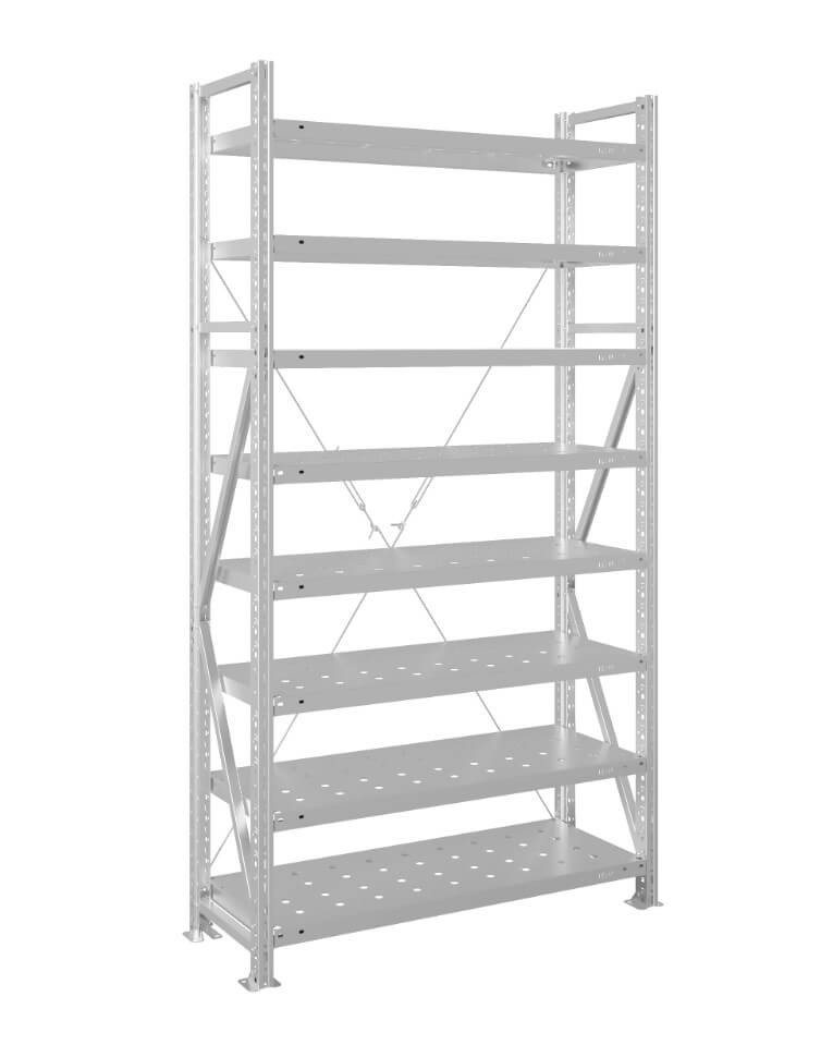 Стеллаж MS U 2000x1200x400 8 полок (280 кг, перф) купить в Краснодаре Стеллаж MS U 2000x1200x400 8 полок (280 кг, перф) купить в Краснодаре