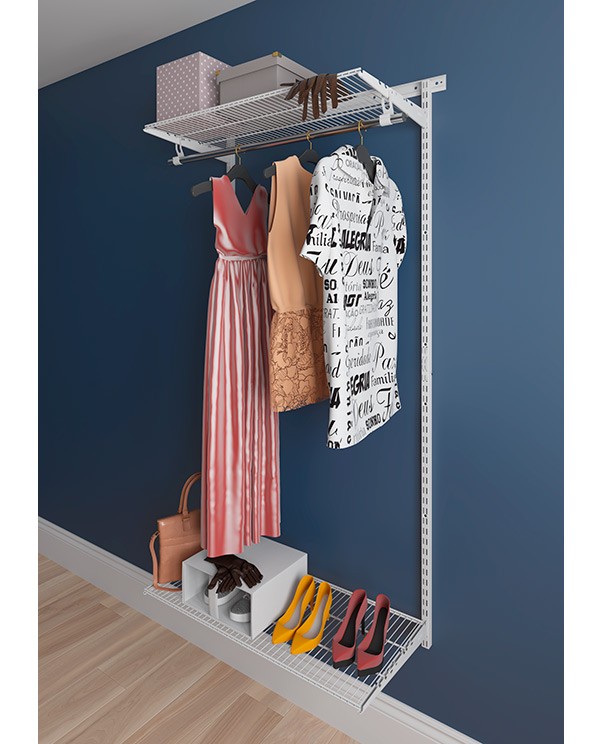 Гардеробная система Практик Home Basic G90 белая купить в Краснодаре Гардеробная система Практик Home Basic G90 белая купить в Краснодаре