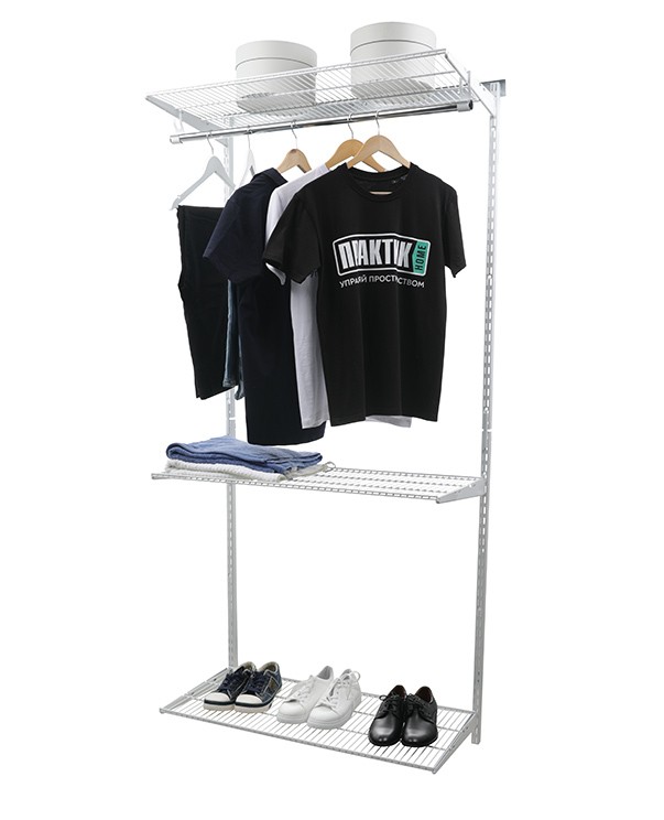 Гардеробная система Практик Home Basic G90 белая купить в Краснодаре Гардеробная система Практик Home Basic G90 белая купить в Краснодаре