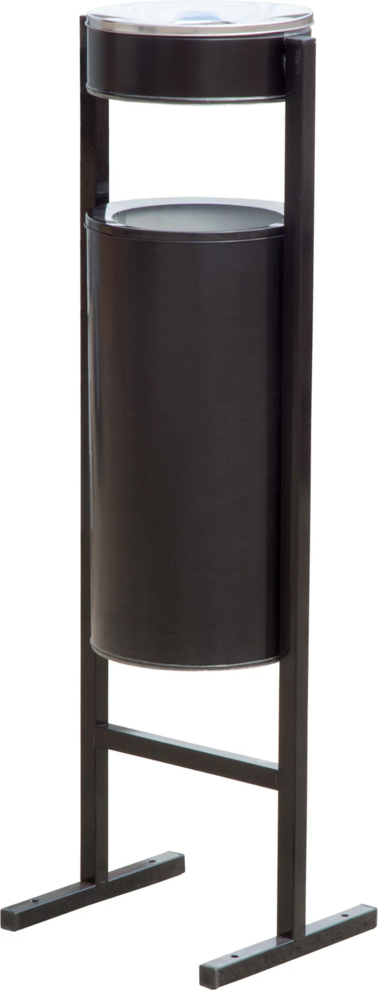 Урна уличная с пепельницей 25 литров черный купить в Краснодаре Урна уличная с пепельницей 25 литров черный купить в Краснодаре