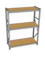 Стеллаж грузовой СГР 2500x2100x800 3 полки (ДСП) Стеллаж грузовой СГР 2500x2100x800 3 полки (ДСП)