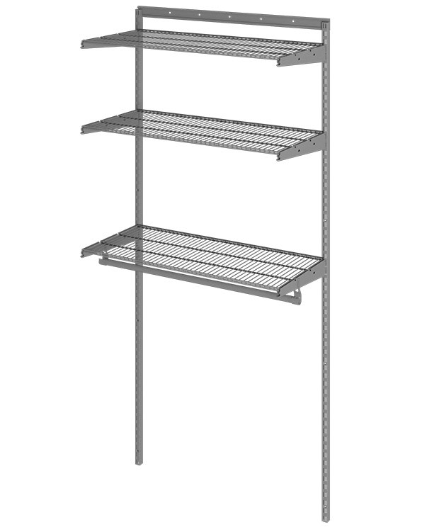 Гардеробная система Практик Home Basic G90 графит купить в Краснодаре