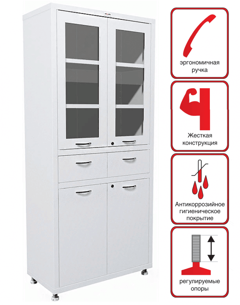 Медицинский шкаф HILFE МД 2 1780 R-1 купить в Краснодаре