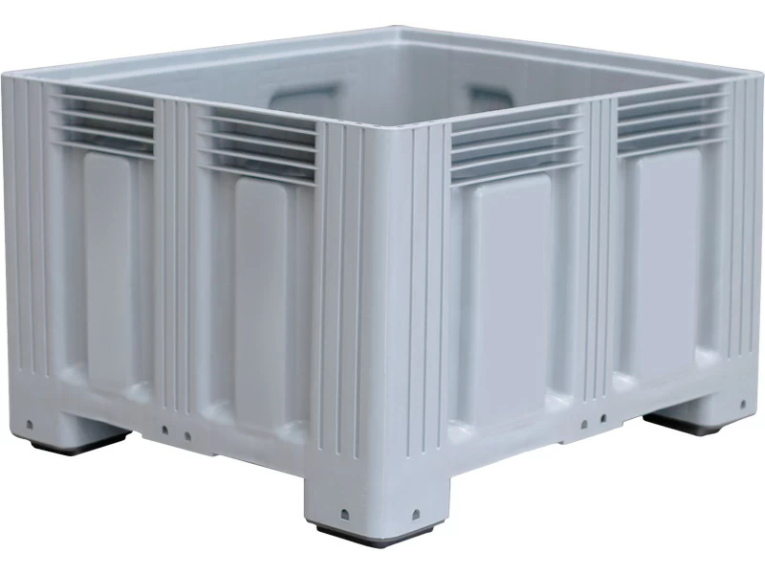 Контейнер 1200х1000х758 сплошной, на ножках серый купить в Краснодаре