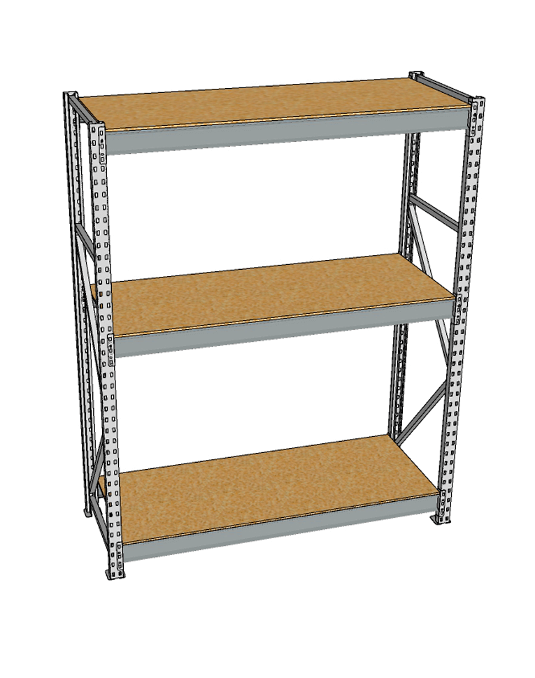 Стеллаж грузовой СГР 2000x900x600 3 полки (ДСП) купить в Краснодаре Стеллаж грузовой СГР 2000x900x600 3 полки (ДСП) купить в Краснодаре