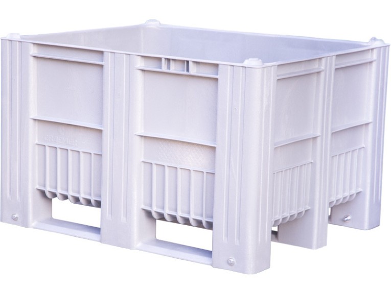 Контейнер 1200x1000x740 мм сплошной на полозьях серый купить в Краснодаре