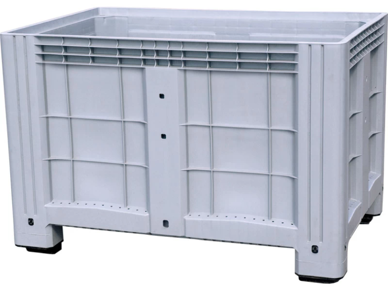 Контейнер 1200х800х800 сплошной, на ножках серый купить в Краснодаре