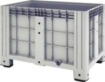 Контейнер 1200х800х800 сплошной, на ножках серый