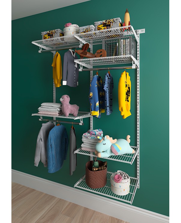 Гардеробная система Практик Home Optima G120 белая купить в Краснодаре Гардеробная система Практик Home Optima G120 белая купить в Краснодаре