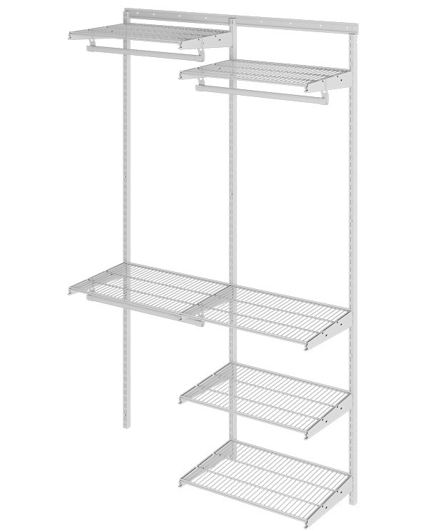 Гардеробная система Практик Home Optima G120 белая купить в Краснодаре Гардеробная система Практик Home Optima G120 белая купить в Краснодаре