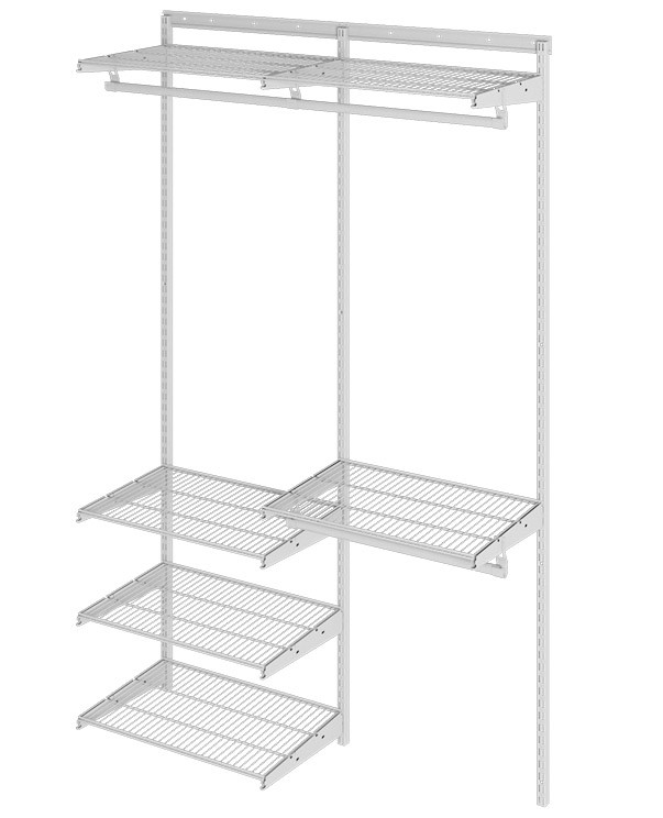 Гардеробная система Практик Home Optima G120 белая купить в Краснодаре Гардеробная система Практик Home Optima G120 белая купить в Краснодаре