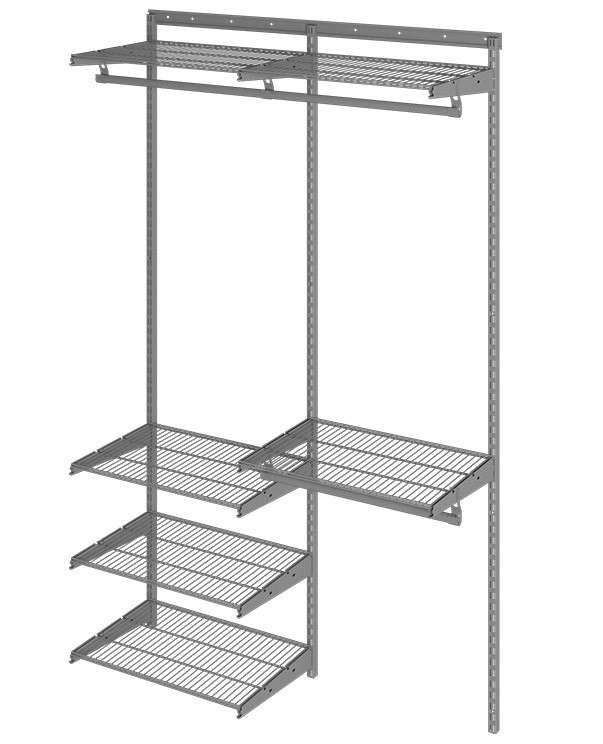 Гардеробная система Практик Home Optima G120 графит купить в Краснодаре Гардеробная система Практик Home Optima G120 графит купить в Краснодаре