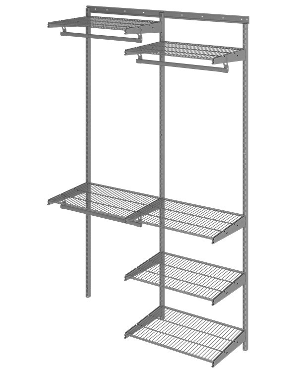 Гардеробная система Практик Home Optima G120 графит купить в Краснодаре Гардеробная система Практик Home Optima G120 графит купить в Краснодаре