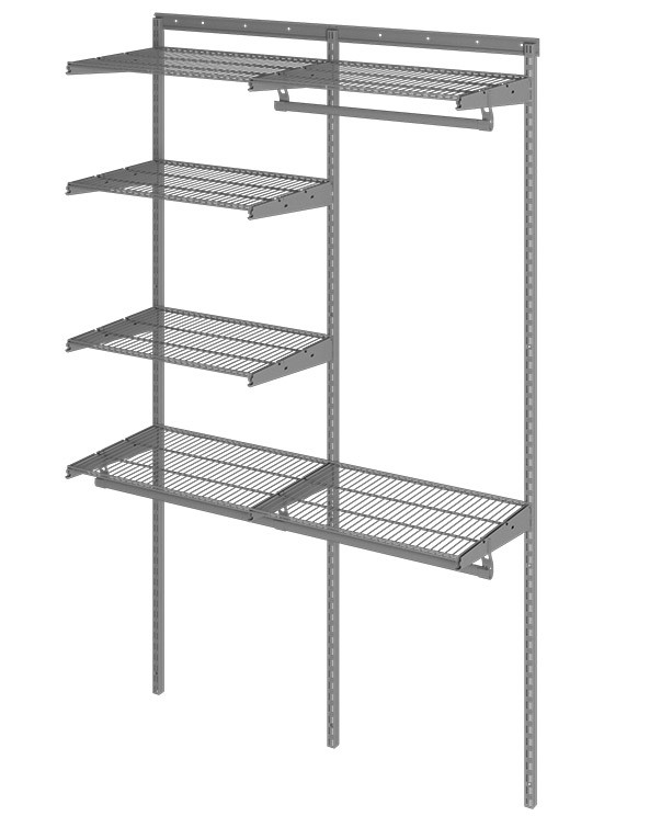 Гардеробная система Практик Home Optima G120 графит купить в Краснодаре Гардеробная система Практик Home Optima G120 графит купить в Краснодаре