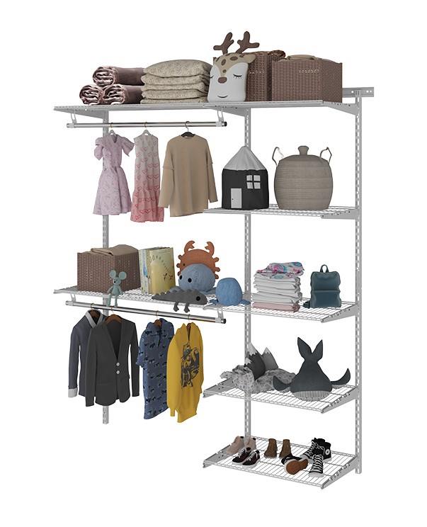 Гардеробная система Практик Home Optima G150 белая купить в Краснодаре Гардеробная система Практик Home Optima G150 белая купить в Краснодаре