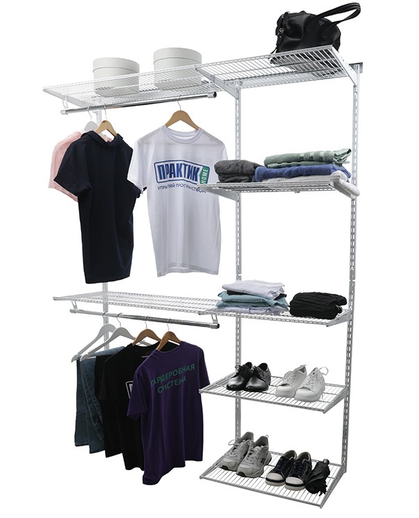 Гардеробная система Практик Home Optima G150 белая купить в Краснодаре Гардеробная система Практик Home Optima G150 белая купить в Краснодаре