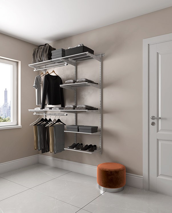 Гардеробная система Практик Home Optima G150 белая купить в Краснодаре Гардеробная система Практик Home Optima G150 белая купить в Краснодаре