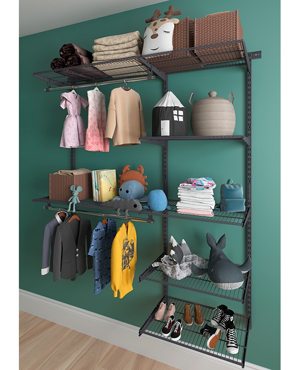 Гардеробная система Практик Home Optima G150 графит купить в Краснодаре