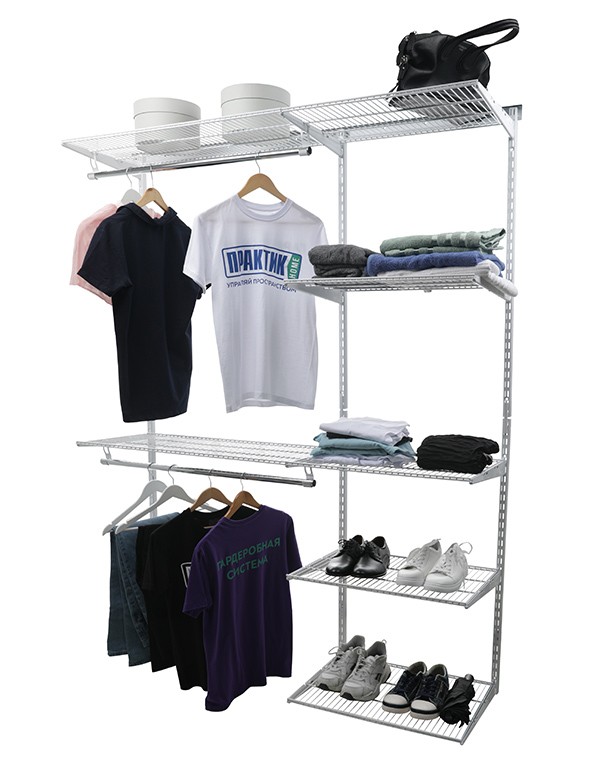 Гардеробная система Практик Home Optima G180 белая купить в Краснодаре Гардеробная система Практик Home Optima G180 белая купить в Краснодаре