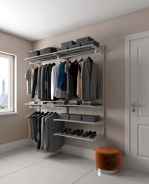 Гардеробная система Практик Home Optima G180 белая купить в Краснодаре Гардеробная система Практик Home Optima G180 белая купить в Краснодаре