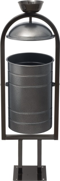 Урна металлическая 1010х330х280 мм серый антик