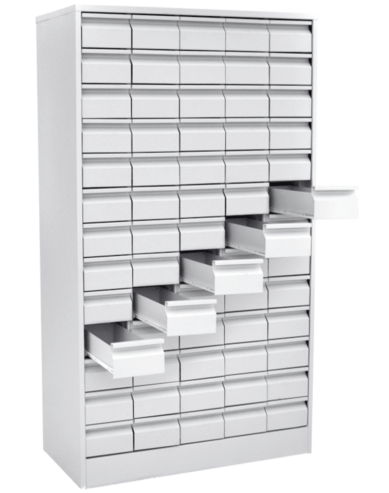 Шкаф картотечный для библиотечных карточек (65 ящиков) купить в Краснодаре