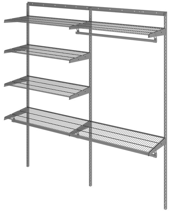 Гардеробная система Практик Home Optima G180 графит купить в Краснодаре