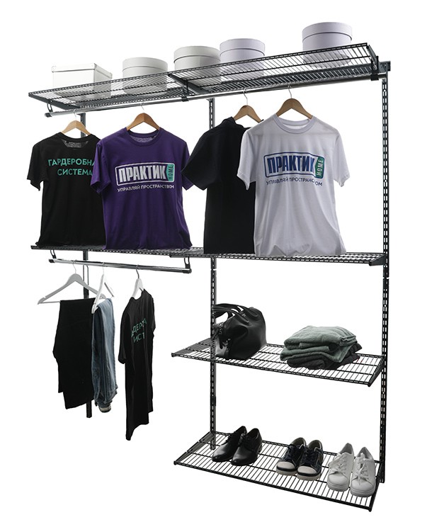 Гардеробная система Практик Home Optima G180 графит купить в Краснодаре