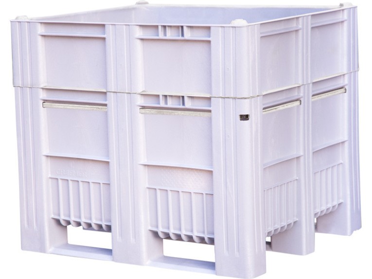 BoxPallet 1200x1000x1035 мм сплошной на полозьях серый купить в Краснодаре BoxPallet 1200x1000x1035 мм сплошной на полозьях серый купить в Краснодаре