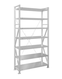 Стеллаж MS U 2000x1200x400 7 полок (350 кг, металл)