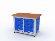 Верстак двухтумбовый COMBAT 2404.1310 Верстак двухтумбовый COMBAT 2404.1310