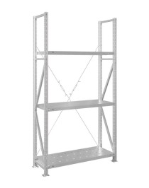 Стеллаж MS U 3000x700x400 3 полки (350 кг, перф) Стеллаж MS U 3000x700x400 3 полки (350 кг, перф)