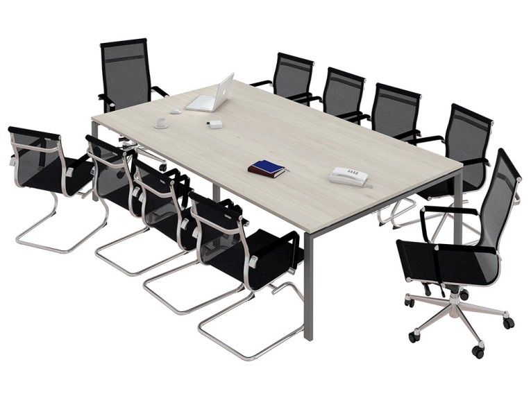 Стол для переговоров NT 320х144 вяз натуральный/антрацит купить в Краснодаре Стол для переговоров NT 320х144 вяз натуральный/антрацит купить в Краснодаре