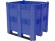 BoxPallet 1300х1150х1250 сплошной, на 3 полозьях синий купить в Краснодаре