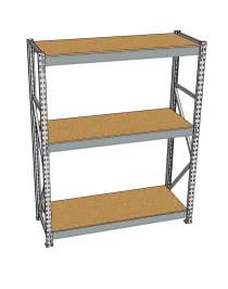 Стеллаж грузовой СГР 2000x1800x600 3 полки (ДСП) Стеллаж грузовой СГР 2000x1800x600 3 полки (ДСП)