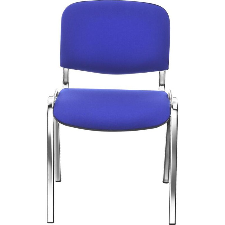 Стул Изо (синяя ткань, хром) купить в Краснодаре