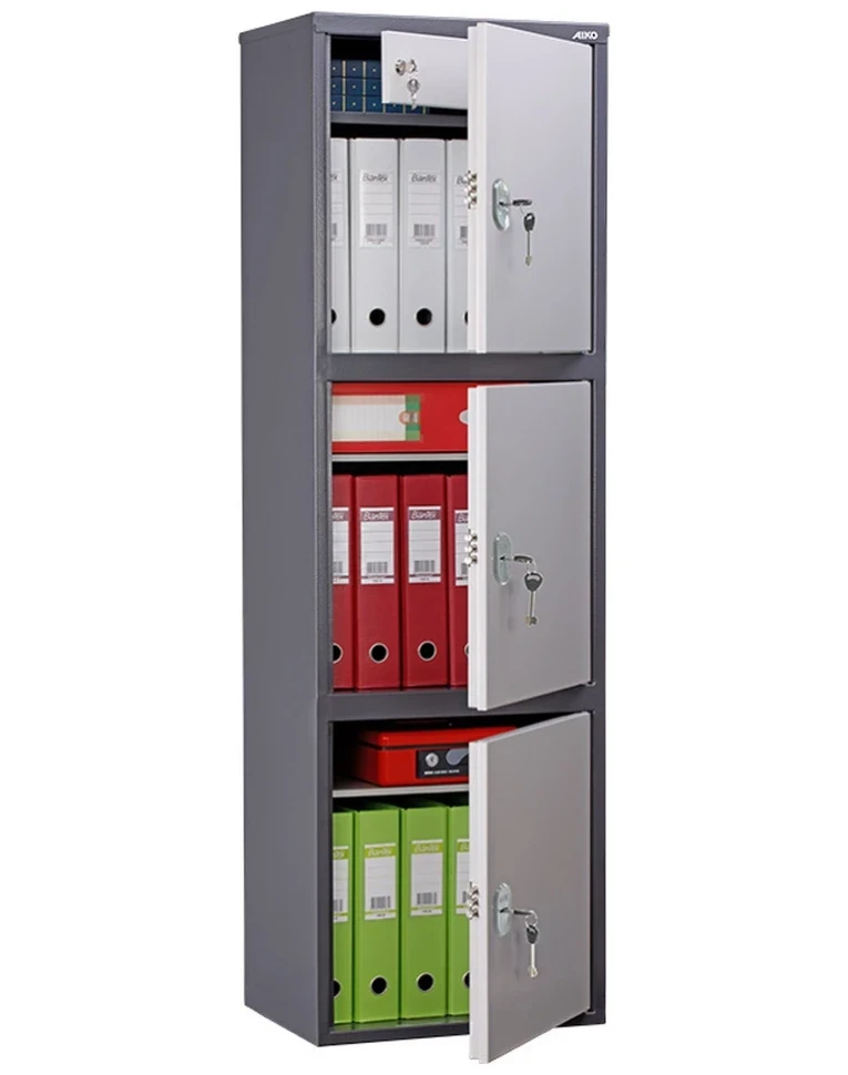 Бухгалтерский шкаф Aiko SL-150/3Т, вид спереди